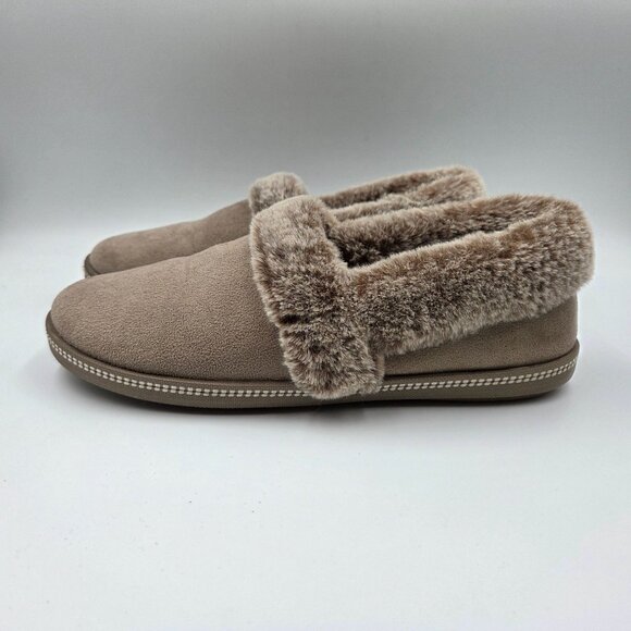 Skechers Slippes Womens 7 Light Brown Taupe Cali Cozy Campfire Team Toasty - Picture 3 of 10